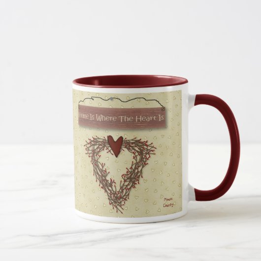 La Maison Est Là Où Le Coeur Est Mug (Droite)