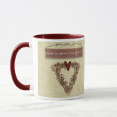 La Maison Est Là Où Le Coeur Est Mug (Gauche)