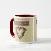 La Maison Est Là Où Le Coeur Est Mug (Devant gauche)
