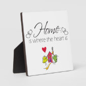 La Maison Est Là Où Le Coeur Est Plaque (Recto)