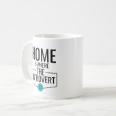 La maison est là où l'Introvert est Mug (Devant gauche)