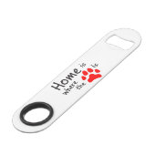 La maison est l'endroit où se trouve l'empreinte d (Devant angulaire)