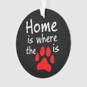 La maison est l'endroit où se trouve l'empreinte d (devant)