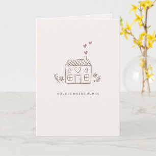 La Maison Est Où Est Maman - Carte Esquisse De Mai