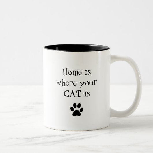 La maison est où votre CAT est tasse (Droit)