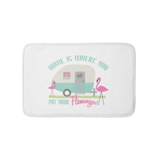 La maison est où vous mettez votre tapis de bain (Devant)