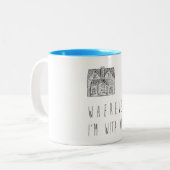 La maison est partout où je suis avec vous tasse (Devant gauche)