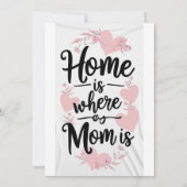 La maison où maman est, la carte cadeau de jour de (Dos)