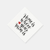 La maison où ta mère est | Serviette en Papier (Coin)