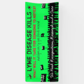 La maladie de Lyme tue la banderole des signes de  (Vertical)