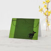 La malchance prend une carte de voeux de promenade (Fleur jaune)