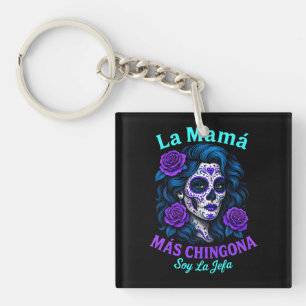 La Mamá Más Chingona Grappige Spaanse moeder Sleutelhanger