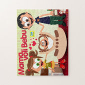 La maman aime le puzzle de bébé (maman Voli Bebu) (Vertical)