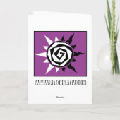 La maman badine la carte de voeux (Dos)