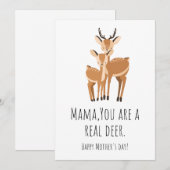 La maman est la plus chère : Carte de fête des mèr (Devant / Derrière)