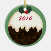 La Mancha Chèvre Santa Hat Ornement de Noël (Dos)