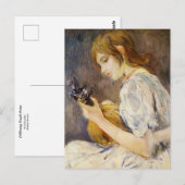 La mandoline par Berthe Morisot Carte postale (Devant / Derrière)