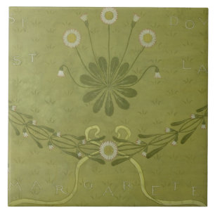 'La Margarete' wandpapier, gedrukt door Jeffre Tegeltje