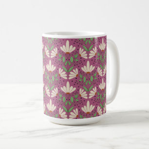 La marguerite blanche et rose rêve d'une tasse flo