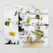 La marguerite fleurit invitation nuptiale de (Devant / Derrière)