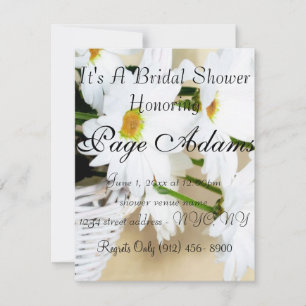 La marguerite fleurit invitation nuptiale de