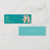 la marguerite Orange-rosâtre fleurit le carte de (Devant / Derrière)