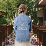 La mariée<br><div class="desc">Superbe veste en denim. Parfait pour la photo avec la fête de la Mariée !</div>