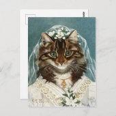 La mariée chat briefkaart (Voorkant / Achterkant)