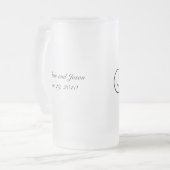 La mariée Lune de miel bière Mug Black (Devant gauche)