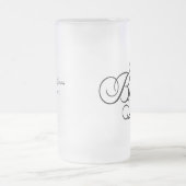 La mariée Lune de miel bière Mug Black (Centre)