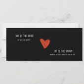La mariée ne peut plus s'échapper, invitation de m (Dos)