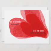 La mariée ne scape plus drôle faire-part de mariag (Dos)