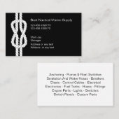 La marine nautique fournit le carte de visite (Devant / Derrière)