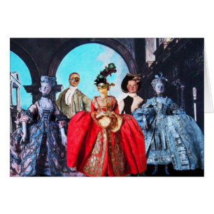 LA MASCARADE ITALIENNE ANTIQUE DE MARIONNETTES