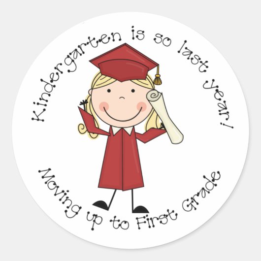 La maternelle Est Si Dernière Année Sticker (Fille (Devant)