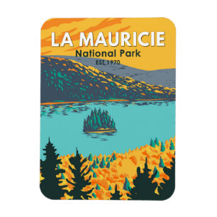 La Mauricie National Park Travel Art Magneet