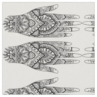 La méditation a inspiré le tissu de main de Mehndi