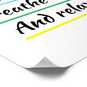 La méditation du yoga respire dans l'air du poster (Coin)