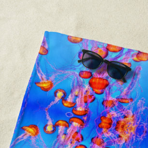 La méduse rêve la serviette de plage