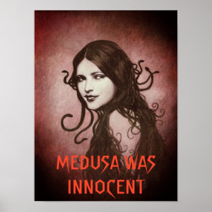 La méduse vintage était affiche innocente