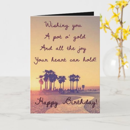 la meilleure belle et convenable carte de joyeux (Fleur jaune)