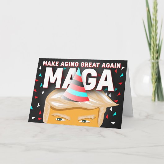La meilleure carte d'anniversaire MAGA Donald Trum (Devant)