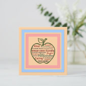 La meilleure carte d'enseignant du monde de la pom (Debout devant)