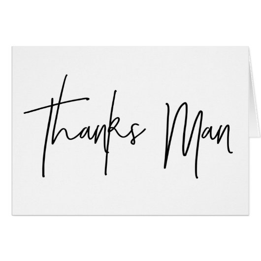 La meilleure carte d'homme de mercis de carte de (Devant horizontal)