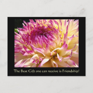 La meilleure carte postale d'amitié de fleurs de d