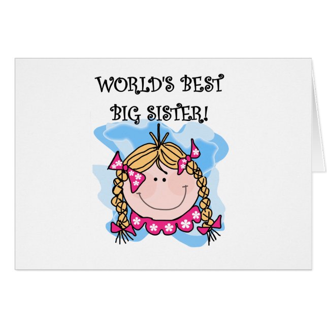 La meilleure grande soeur du monde blond de fille (Devant horizontal)