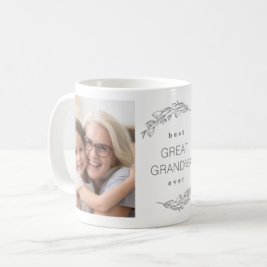 La meilleure grande tasse toujours florale de (Devant gauche)
