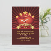 La meilleure invitation de partie du football (Debout devant)