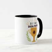 La meilleure jamais maman de chien avec la tasse (Devant droit)