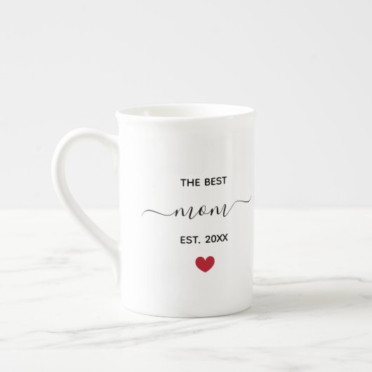 La meilleure maman 'est année' d'os chine mug (Gauche)